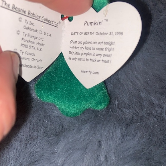 Pumkin the Pumpkin Ty Beanie Baby RARE with ERRORS Style 4205 - Picture 3 of 8